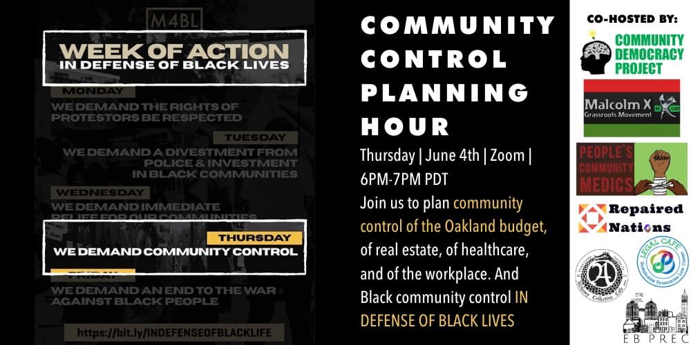 M4BL Week of Action: Join us on Thurs