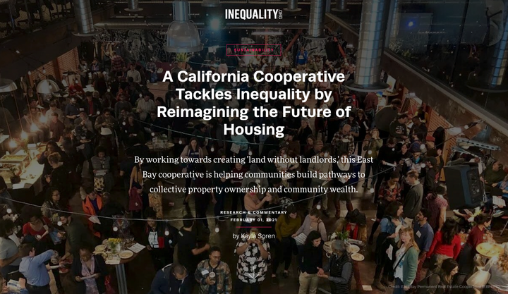 We're on Inequality.org! A California Coop Tackles Inequality by Reimagining the Future of Housing